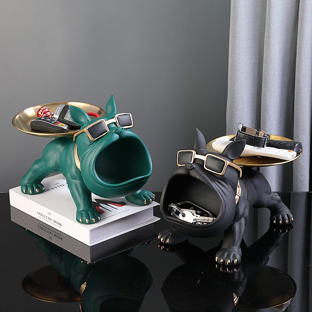 Cozy Bulldog Figurine Lamp