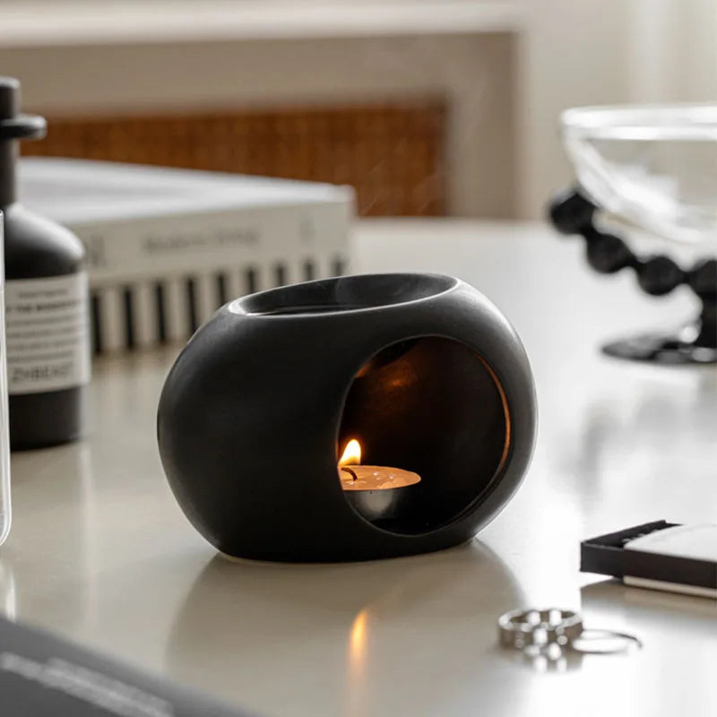 Premium White Ceramic Essential Oil Diffuser for Home - Luxicro