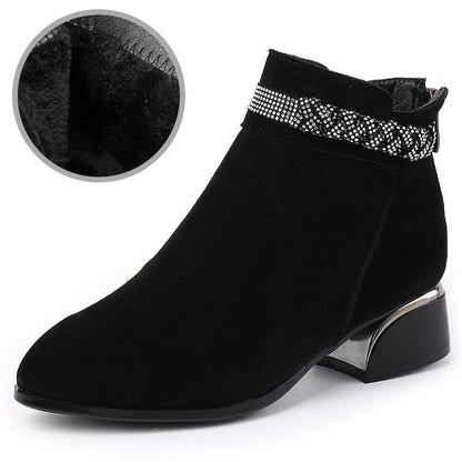Women's Chic Leather Ankle Boots
