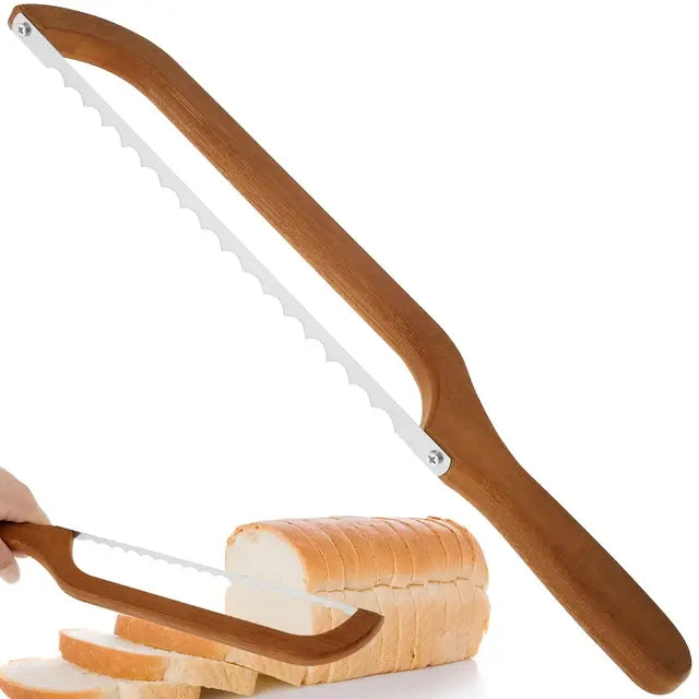 Easy Grip Bread Knife with Sharp Stainless Steel Blade - Luxicro