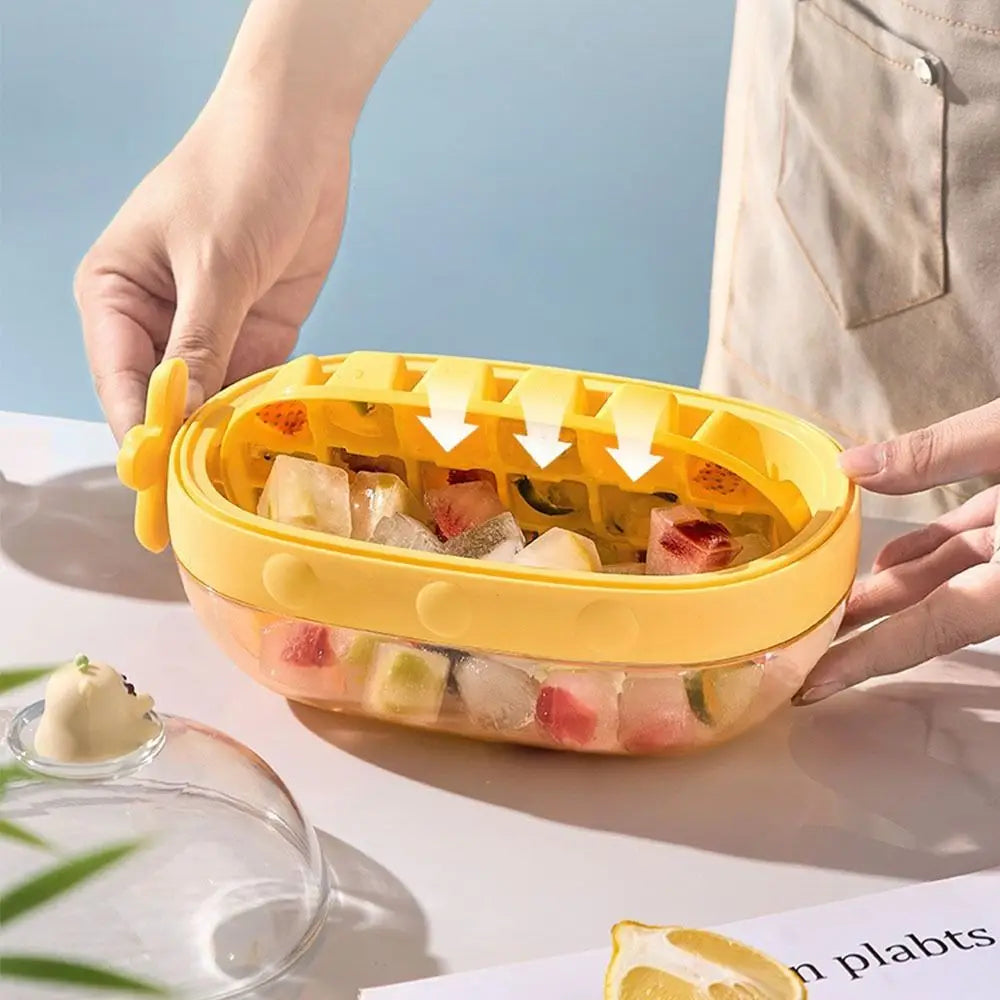 Easy Use Silicone Ice Tray with Handle