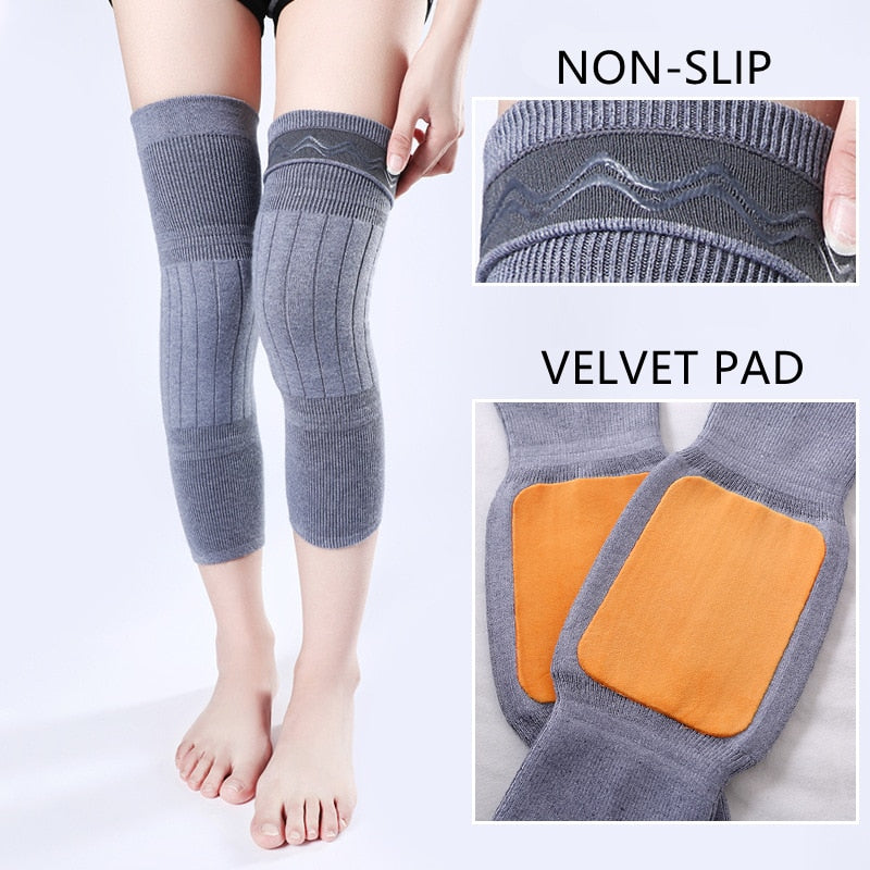 Cozy Thermal Knee Warmers for Winter - Luxicro