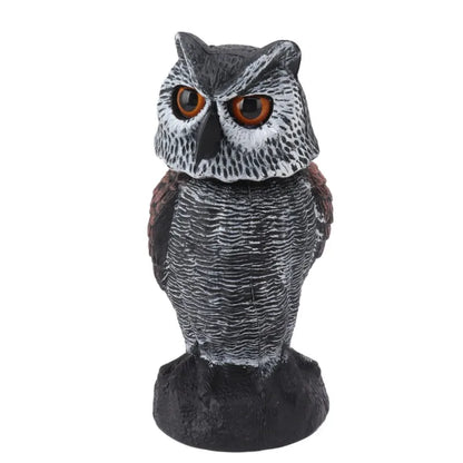 Outdoor Owl Decoy with Moving Head