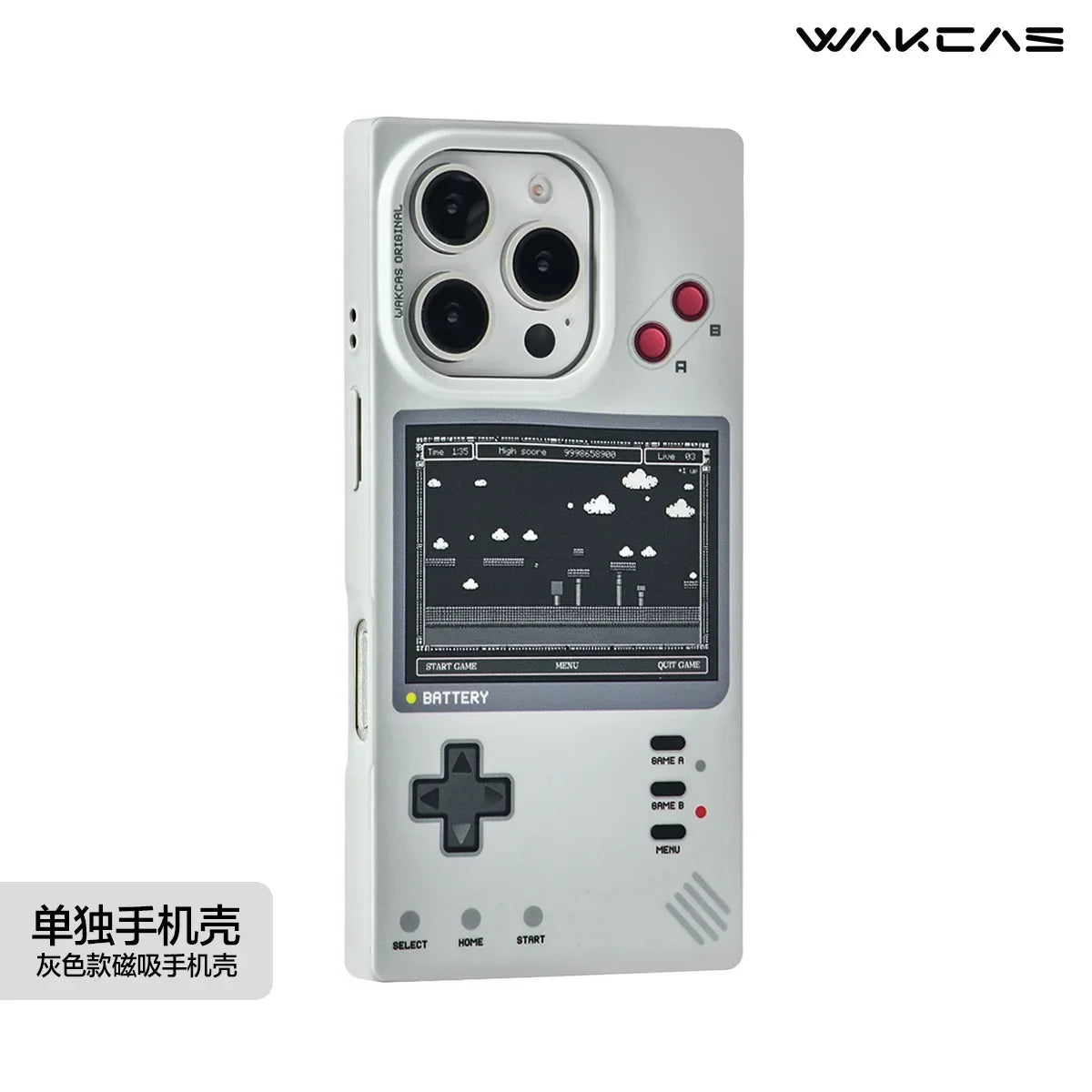 Clear Magnetic Phone Case Retro Style Protective Cover