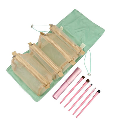 Compact Folding Cosmetic Travel Case Bag