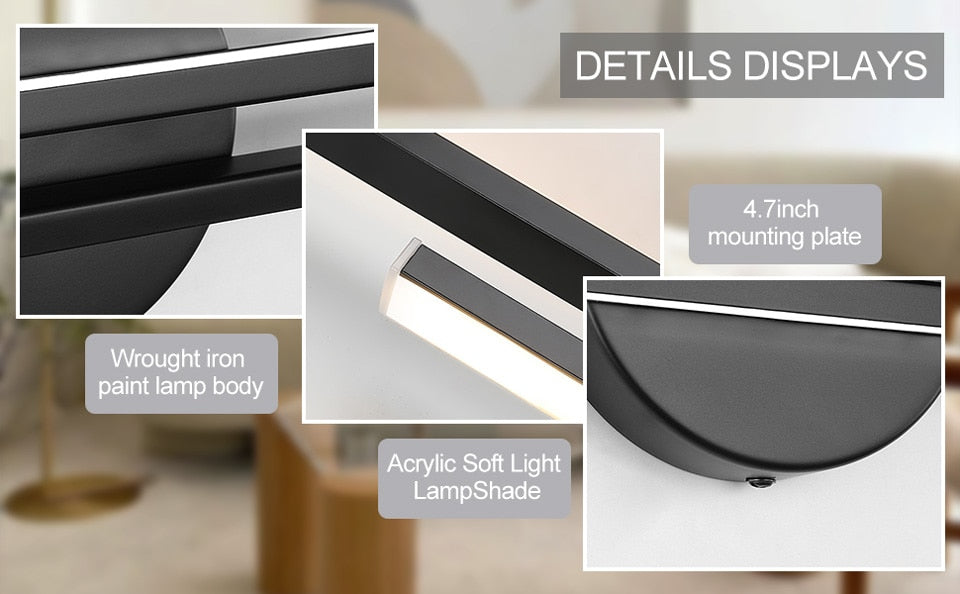 Bright Adjustable LED Wall Light with Soft Shade