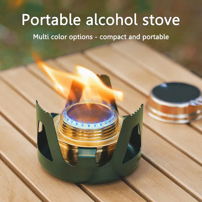 Compact Lightweight Camp Stove with Adjustable Burner