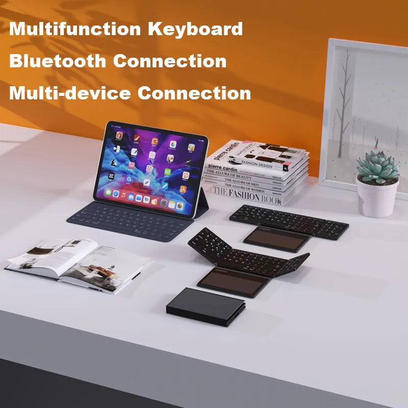 Compact Portable Wireless Keyboard Pad