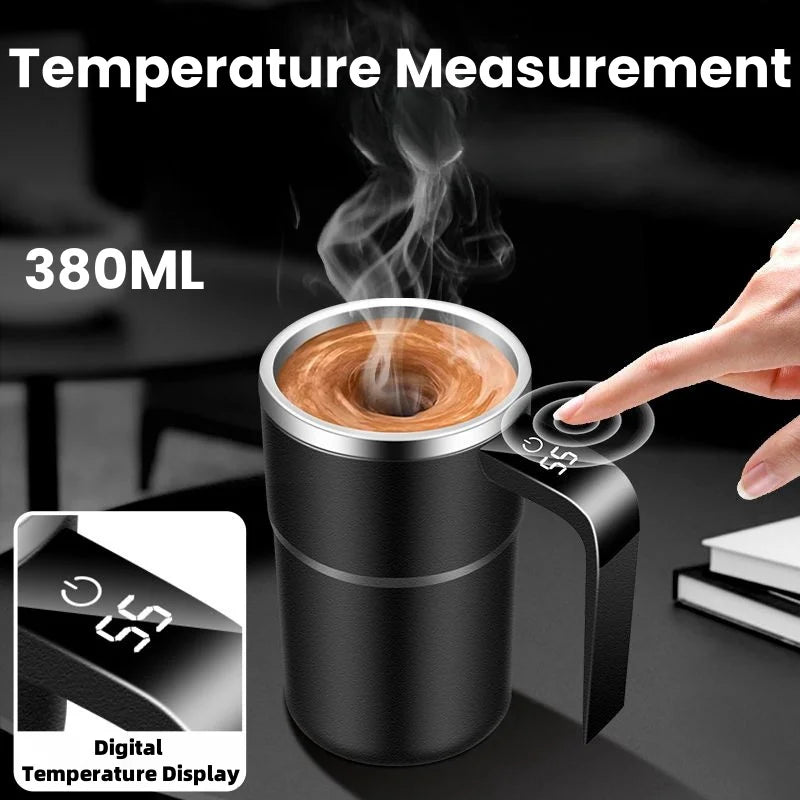 Insulated Rechargeable Coffee Mug 380ML Stainless Steel - Luxicro