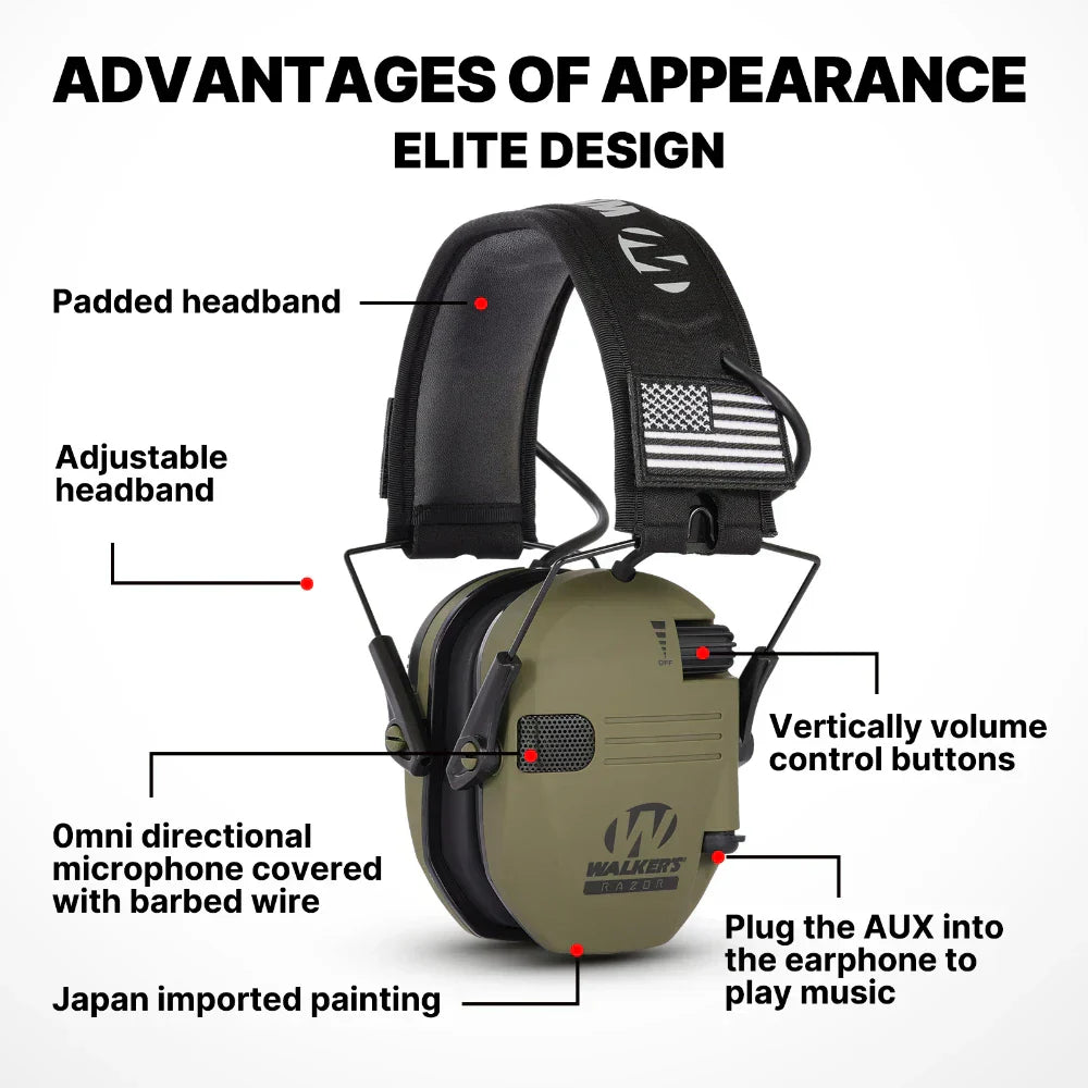Soundproof Earmuffs for Shooting and Work