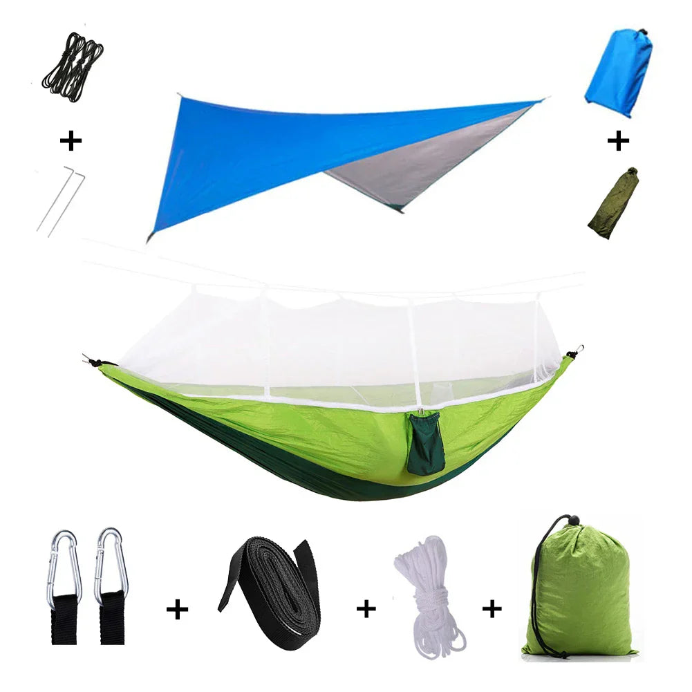 Lightweight Waterproof Camping Hammock with Bug Net