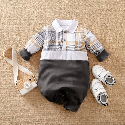 Adorable Infant Boy Short Romper