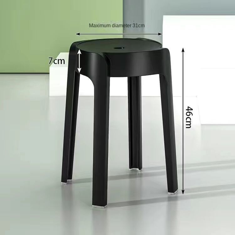 Compact Wooden Kitchen Bar Stools