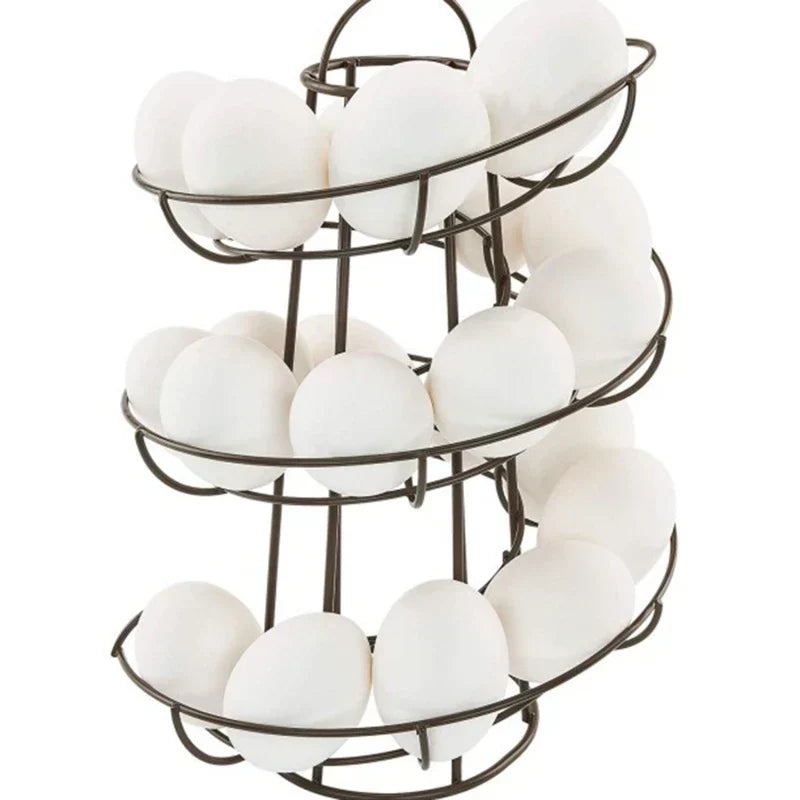 Space Saving Spiral Egg Storage Rack