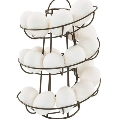 Space Saving Spiral Egg Storage Rack