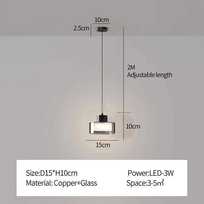 Luxury Copper Pendant LED Ceiling Light Fixture