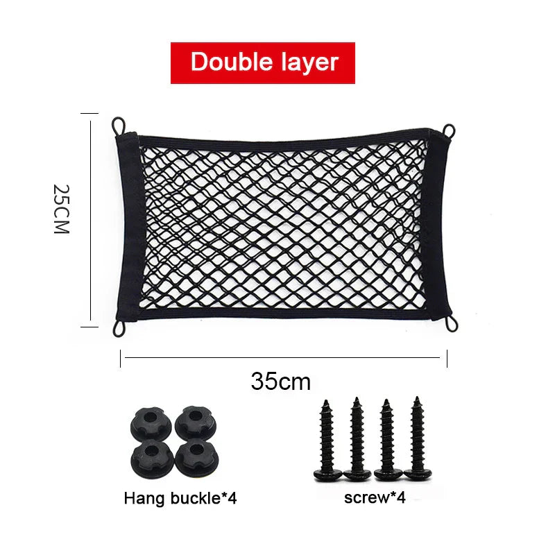 Flexible Car Storage Net Pocket Organizer