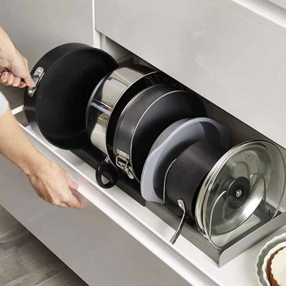 Kitchen Cabinet Cookware Storage Rack