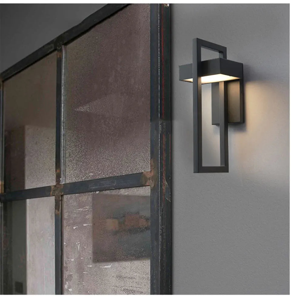 Durable Dark Exterior LED Wall Light 10W Waterproof - Luxicro