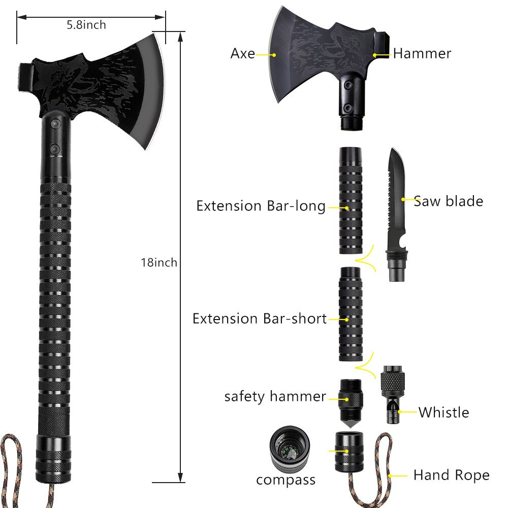 Compact Portable Folding Camping Axe