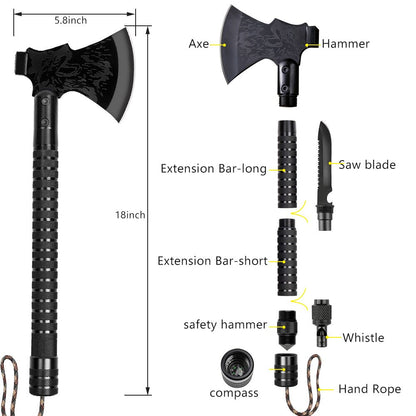Compact Multi Tool Camping Hatchet Axe