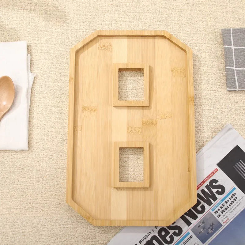 Rustic Wood Numbered Serving Platter