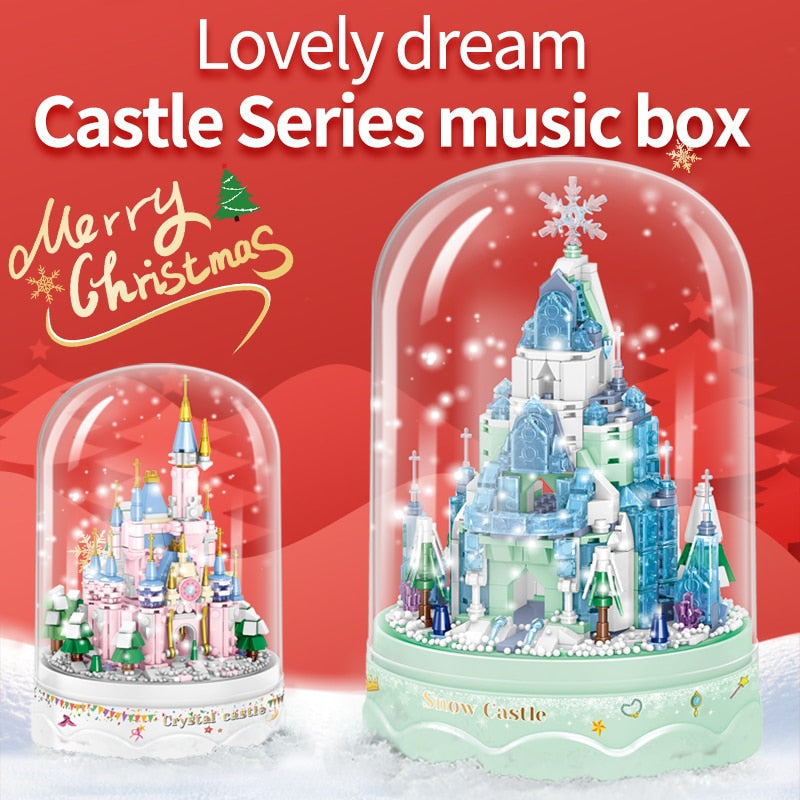 Beautiful Castle Musical Jewelry Box