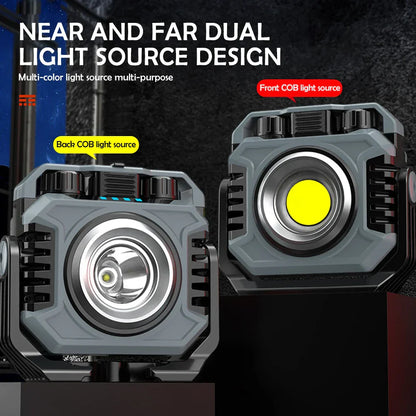 Bright LED Worklight 1500 Lumens Rechargeable Waterproof