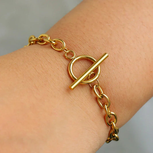 Delicate Round Link Chain Bracelet - Luxicro