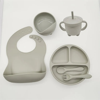 Baby Safe 8pc Suction Plate Bowl Spoon Set