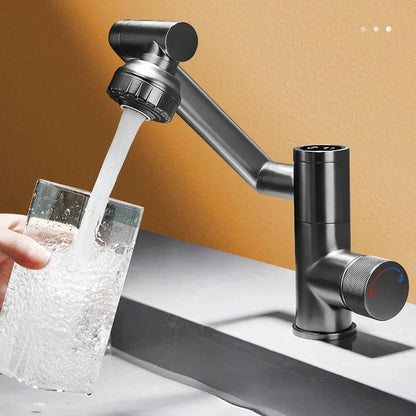 Contemporary 360 Degree Rotating LED Sink Faucet