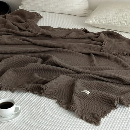Soft Classic White Throw Blanket