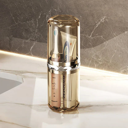 Compact Travel Toothbrush Holder with Storage Box - Luxicro