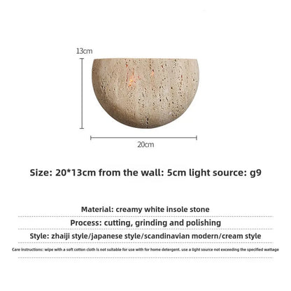 Earth Tone Rock Indoor Sconce Light - Luxicro