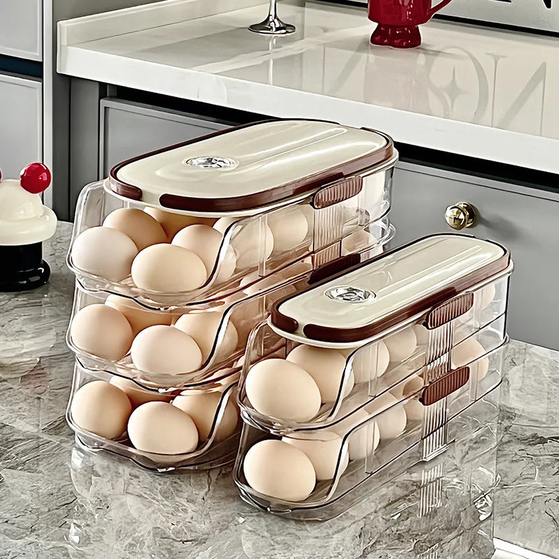 Space Saving Stackable Egg Holder Tray
