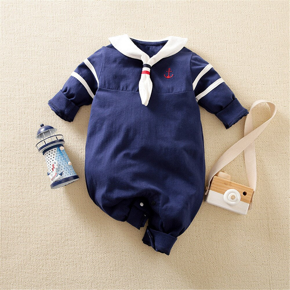 Adorable Infant Boy Short Romper