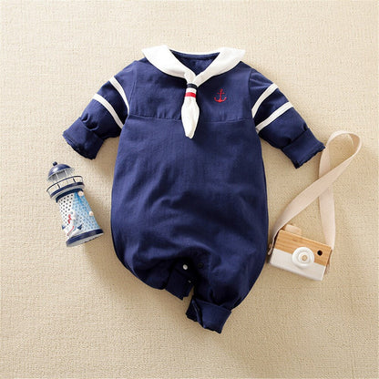 Adorable Infant Boy Short Romper