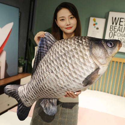 Big Soft Plush Fish Pillow Toy