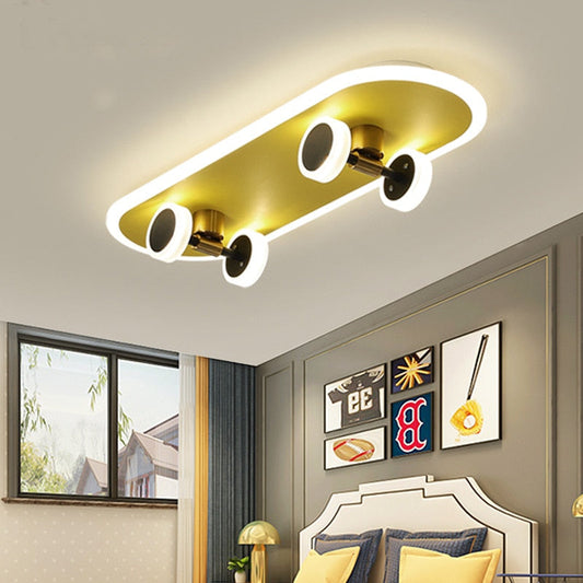 Cool Skateboard Design Ceiling Light - Luxicro
