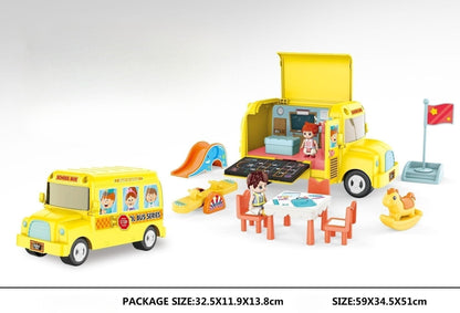 Big Children's Playhouse Bus Toy Set