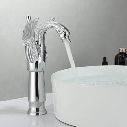 Premium One Handle Brushed Gold Sink Faucet - Luxicro