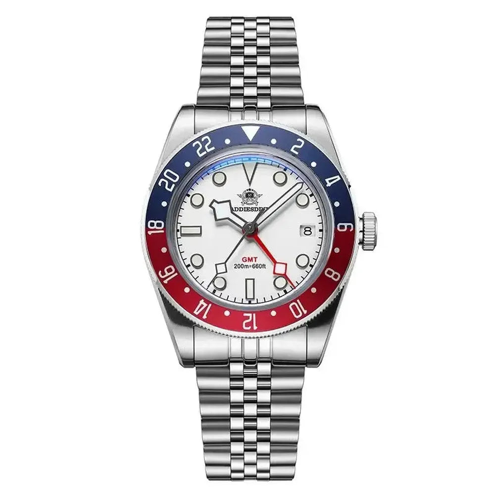 Waterproof 39mm Quartz Diver Watch, 200M Swiss Movement - Luxicro