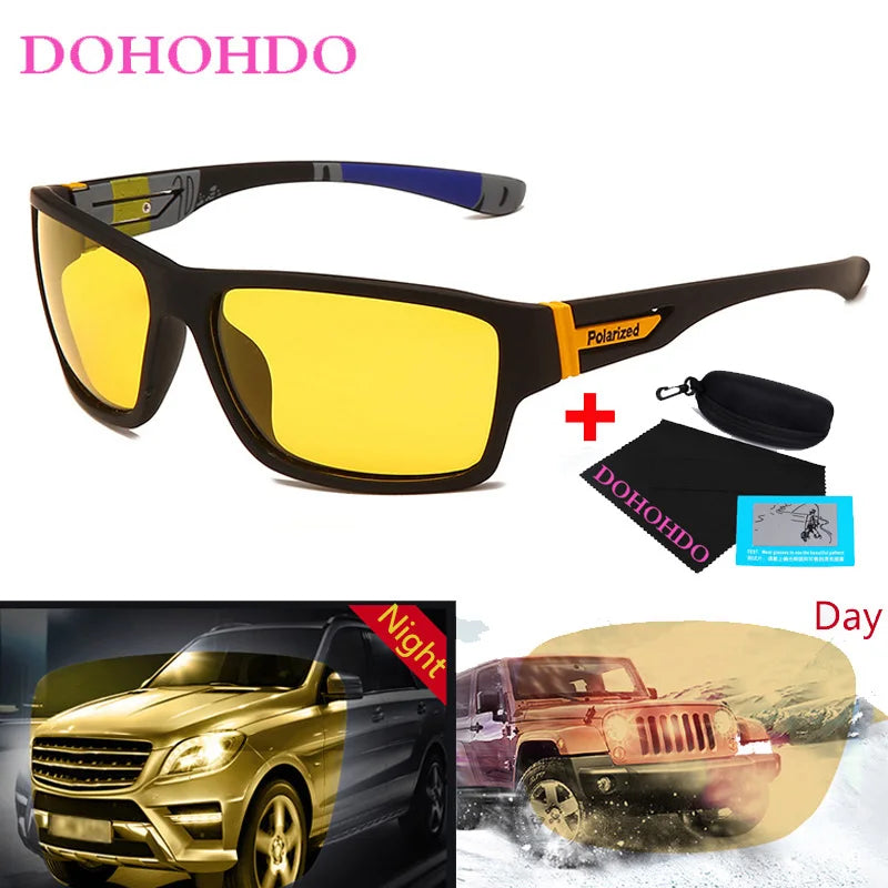 Polarized Night Driving Glasses UV Protection Men Women