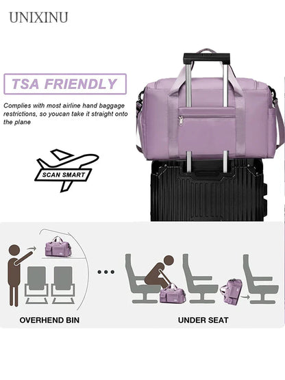 Waterproof Large 35L Ladies Travel Duffel Bag