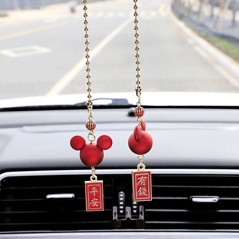 Fun Cute Deer Rearview Mirror Charm