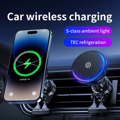 Quick Phone Car Charger with LED Light and Ventilation