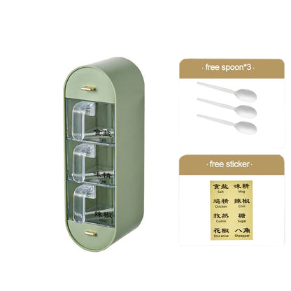 Compact Spice Organizer Wall Mounted