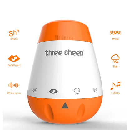 Portable Baby Sound Machine Sleep Soother with Voice Control - Luxicro