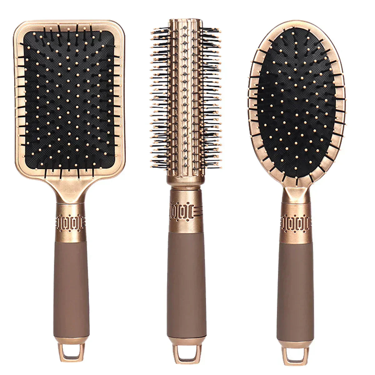 Gentle Detangling Paddle Brush For Curly Hair - Luxicro