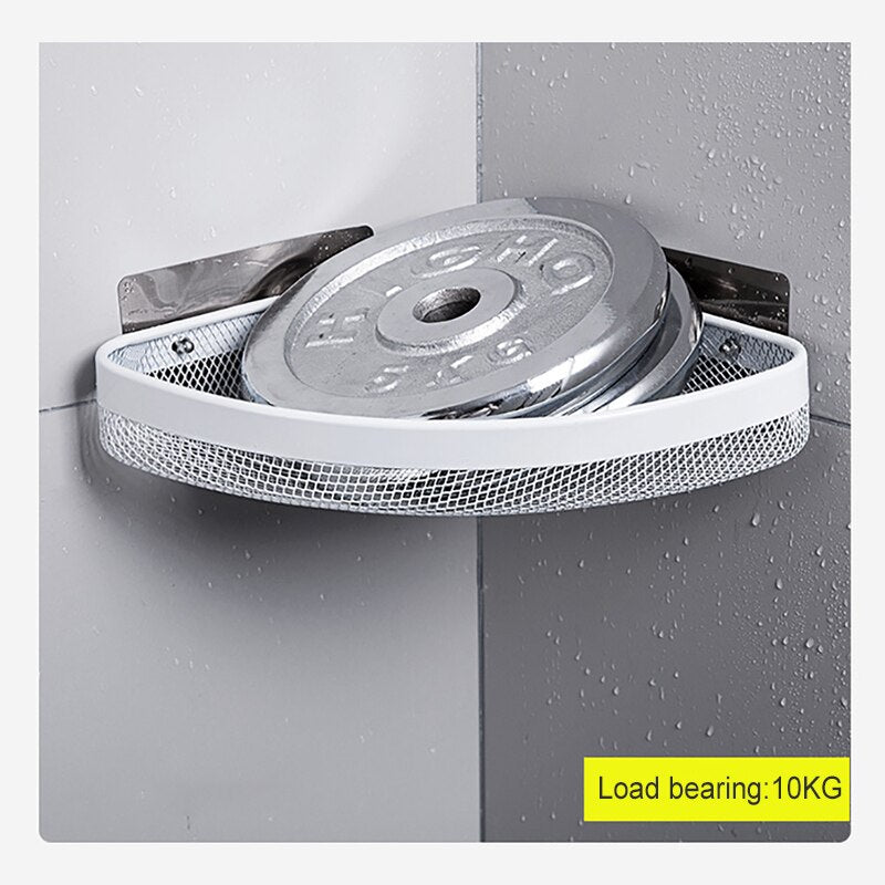 Compact Bathroom Shower Corner Storage Shelf